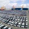 Imported cars at Hai Phong Port, the northern city of Hai Phong (Photo: VNA)