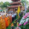 Participants at a celebration of Buddha’s birthday in Can Tho. (Photo: VNA)