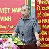 President To Lam speaks at the meeting with officials of Tra Vinh province on July 5. (Photo: VNA)