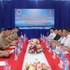 The naval forces of Vietnam and the Philippines meet to share information at the friendship exchange on Song Tu Tay Island on July 10. (Photo: qdnd.vn)
