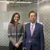 Vietnamese Ambassador to Australia Pham Hung Tam (right) meets with Australian Ambassador for Gender Equality Stephanie Copus Campbell on July 11. (Photo: Published by VNA)