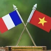 The national flags of Vietnam and France (Illustrative photo)