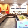 The VietNamNet online newspaper co-ordinated with the Vietnam Telecommunications Authority (VNTA) under the Ministry of Information and Communications to organise a discussion on turning off 2G waves on July 18. (Photo: nld.com.vn)