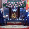 President To Lam (right) and Josep Borrell Fontelles, Vice President of the European Commission (EC) and High Representative of the European Union (EU) for Foreign Affairs and Security Policy, at the meeting in Hanoi on July 30. (Photo: VNA)