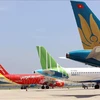 Aircraft of Vietnamese airlines at Noi Bai International Airport (Photo: VNA)