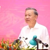 Party General Secretary and State President To Lam speaks at the working session with the Standing Board of the Hanoi Party Committee on August 9. (Photo: VNA)