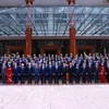 Members of the 13th-tenure Party Central Committee at a meeting in Hanoi on August 3 (Photo: VNA)