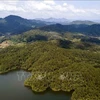 An aerial view of the Khuon Than Lake tourism area in Bac Giang province (Photo: VNA)