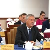 Consul General of Italy in HCM City Enrico Padula (centre) speaks at the meeting with Tay Ninh officials on August 22. (Photo: VNA)