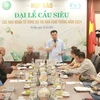 The press meeting held on August 22 to give information about the requiem for dead victims of traffic accidents. (Photo: qdnd.vn)