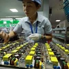 Workers install components of printers at the Taiwanese-invested Chee Yuen Vietnam Electronic Technology Co. Ltd in the An Duong Industrial Park, An Duong district, Hai Phong city. (Photo: VNA)