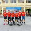 Vietnamese cycling team at the Tour of Poyang Lake. (Photo: Vietnam Cycling and Motor Sport Federation)