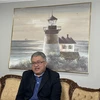 Lawyer Trinh Quoc Thien grants an interview to the Vietnam News Agency at his home. (Photo: VNA)