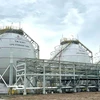 Liquefied petroleum gas (LPG) storage tanks at the terminal of PV GAS, a subsidiary of Petrovietnam, in Vung Tau city (Photo: VNA)