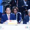 PM Pham Minh Chinh attends the plenary session of the expanded BRICS Summit in Kazan, Russia, on October 24. (Photo: VNA)