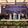 Participants pose for a group photo at the ceremony held in Jakarta on November 1. (Photo: asean.org)