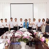 Ninh Thuan officials and the WB delegation pose for a group photo at the meeting on November 2. (Photo: VNA)