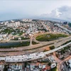 A view of HCM City's District 2 with Hanoi Highway and Metro Line 1 Ben Thanh - Suoi Tien. District 2 is undergoing development to emerge as a financial hub. (Photo: VNA)