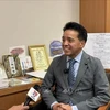 Member of the Japanese House of Representatives Soramoto Seiki in an interview granted to the Vietnam News Agency (Photo: VNA)