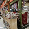 A rice shop at the Santa market in Selong district of Jakarta, Indonesia (Photo: VietnamPlus)