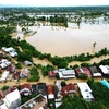 Des inondations dans la province de Sulawesi du Sud, le 4 mai. Photo: Xinhua/VNA