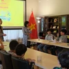 Des enfants participent au cours de vietnamien à l'ambassade du Vietnam au Danemark. Photo: VNA