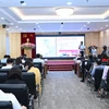 Séminaire sur l'application de la technologie pour développer l’industrie de la logistique et du commerce électronique durable, tenu le 16 mai à Hanoï. Photo: VNA