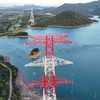Construction des pylônes électriques les plus hauts de la ligne 500 kV du circuit 3