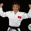 La judoka vietnamienne Hoang Thi Tinh obtient un billet pour les Jeux Olympiques (JO) de Paris 2024. Photo: IJF