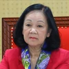La miembro del Buró Político y permanente del Secretariado del Comité Central del Partido Comunista de Vietnam, Truong Thi Mai. (Fuente:VNA)