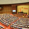 En la inauguración del séptimo periodo de sesiones de la Asamblea Nacional de Vietnam de la XV legislatura. (Fuente:VNA)