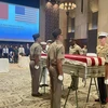 En la 166ª ceremonia de repatriación de restos de soldados estadounidenses desaparecidos en la guerra en Vietnam. (Fuente:Internet)