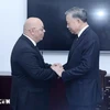 El presidente To Lam recibió en Hanoi al ministro de Muyahidines (Veteranos de Guerra) y Titulares de Derechos de Argelia, Laid Rebiga. (Fuente:VNA)