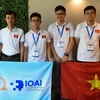 El equipo Vietnam 1 de la escuela secundaria para superdotados de Hanoi - Amsterdam. (Fuente: nhandan.vn)