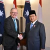 El primer ministro australiano, Anthony Albanese. y el Presidente electo de Indonesia, Prabowo Subianto. (Fuente:Reuters)