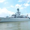 La corbeta KRI Bung Tomo-357 de la Armada de Indonesia llega al puerto de Nha Rong en Ciudad Ho Chi Minh. (Fuente:sggp.org.vn)