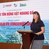 Debra Mosel, subdirector de la USAID en Vietnam, habla en el evento. (Fuente:VNA)