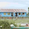 Una de las escuelas flotantes en el lago Tonlé. (Fuente: VNA)