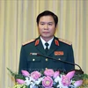 El jefe del Estado Mayor General del Ejército Popular de Vietnam y viceministro de Defensa, coronel general Nguyen Tan Cuong, en el evento. (Fuente:VNA)