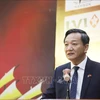 El embajador de Vietnam en Laos, Nguyen Minh Tam, habla en el evento. (Fuente:VNA)