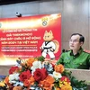 El viceministro de Seguridad Pública de Vietnam, Nguyen Van Long, habla en el evento. (Fuente: VNA)