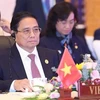 El primer ministro vietnamita, Pham Minh Chinh, en la décima Cumbre de la Estrategia de Cooperación Económica Ayeyawady - Chao Phraya - Mekong (ACMECS). (Fuente: VNA)