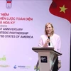 Susan Burns, cónsul general de EE.UU. en Ciudad Ho Chi Minh, habla en el evento. (Fuente: VNA)