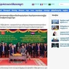 La Agencia Camboyana de Noticas publicó un artículos sobre la participación del presidente de la Asamblea Nacional de Vietnam, Tran Thanh Man, en la inauguración del nuevo edificio del Parlamento anfitrión. (Fuente: VNA)