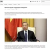 Artículo publicado en la revista del Centro de pronósticos geopolíticos de Rusia sobre la lucha anticorrupción en Vietnam (Fuente: VNA)