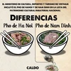 Diferencias entre Pho de Hanoi y Pho de Nam Dinh