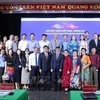 Participantes en el encuentro por el aniversario 70 del establecimiento de relaciones diplomáticas Vietnam-Mongolia (Fuente: VNA)