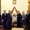 Representantes de las Embajadas de Vietnam y de Laos en Rusia en el evento (Fuente: VNA)