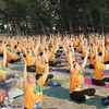  2024年第十届国际瑜伽日：600多人在平顺省参加瑜伽集体表演