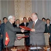 越南与俄罗斯于1994年签署了《越俄友好关系基本原则条约》。图自越通社